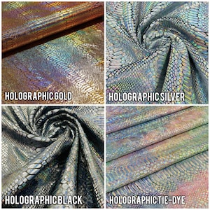 Dragon Skin Bag of Traveling: Rainbow Iridescent & Holographic Dragon Skin Zipper Pouch in Custom Colors image 9