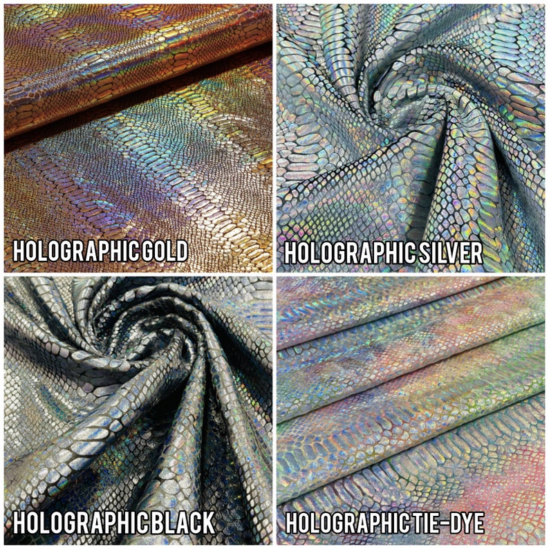 Dragon Skin Bag of Traveling: Rainbow Iridescent & Holographic Dragon Skin Zipper Pouch in Custom Colors image 9