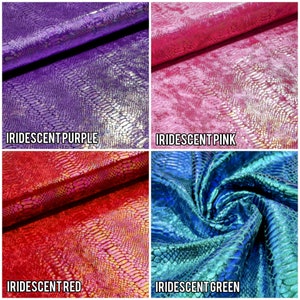 Dragon Skin Bag of Traveling: Rainbow Iridescent & Holographic Dragon Skin Zipper Pouch in Custom Colors image 8