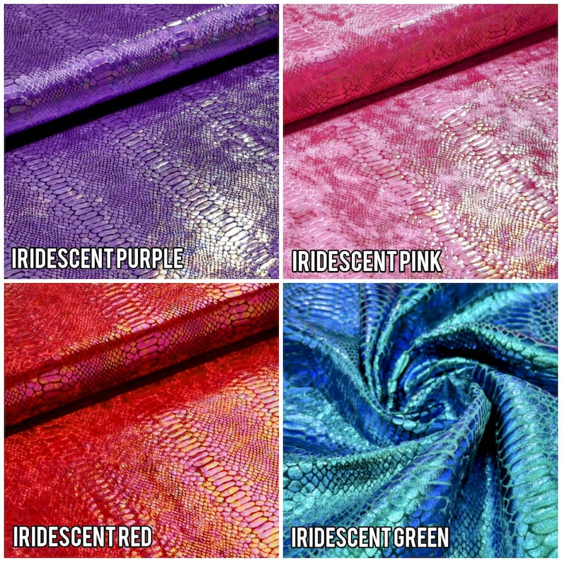 Dragon Skin Bag of Traveling: Rainbow Iridescent & Holographic Dragon Skin Zipper Pouch in Custom Colors image 8