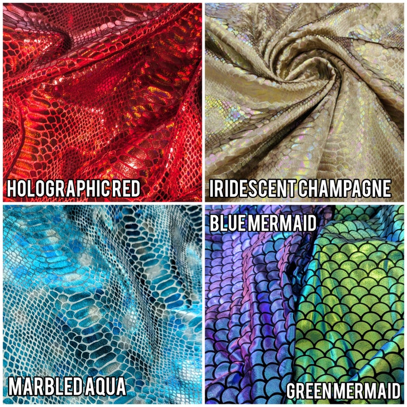 Dragon Skin Bag of Traveling: Rainbow Iridescent & Holographic Dragon Skin Zipper Pouch in Custom Colors image 10