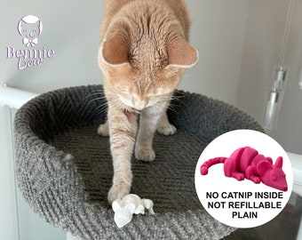 Mouse Cat Toy PLAIN //No Catnip Inside//Not Refillable// Articulated and Interactive toy