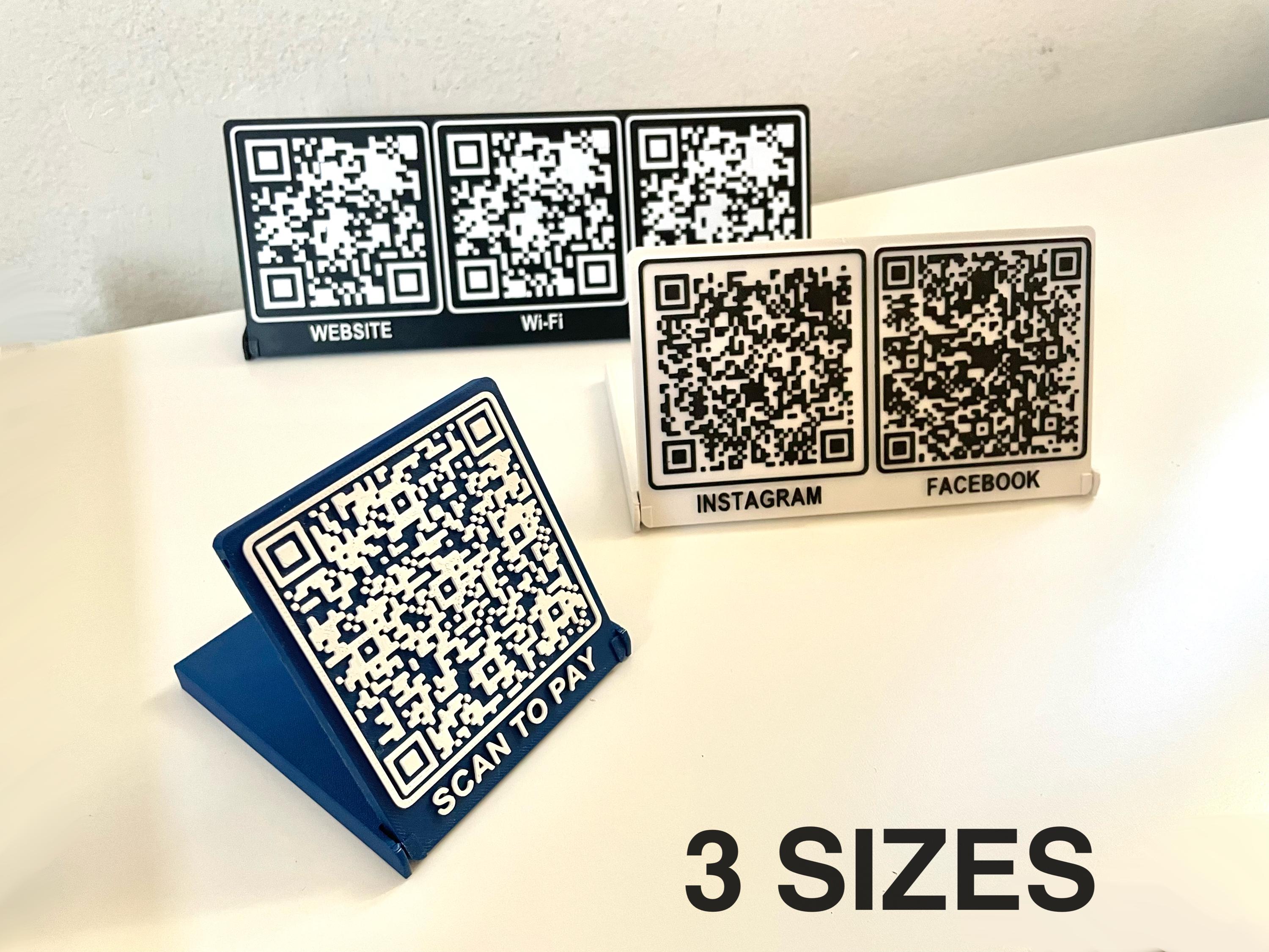 Qr Code Stand 3d