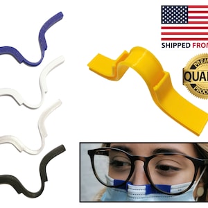Anti Fog Nose Clip helping to prevent glasses from fogging up.