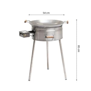 GrillSymbol Wok Brenner Set PRO-545 inox