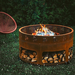GrillSymbol Corten Steel Fire Pit Antigo