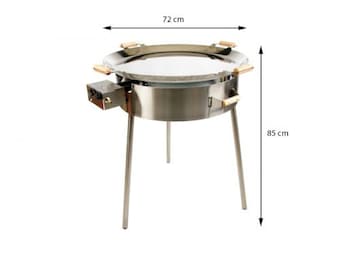 GrillSymbol Paella Ensemble de cuisson PRO-720 inox