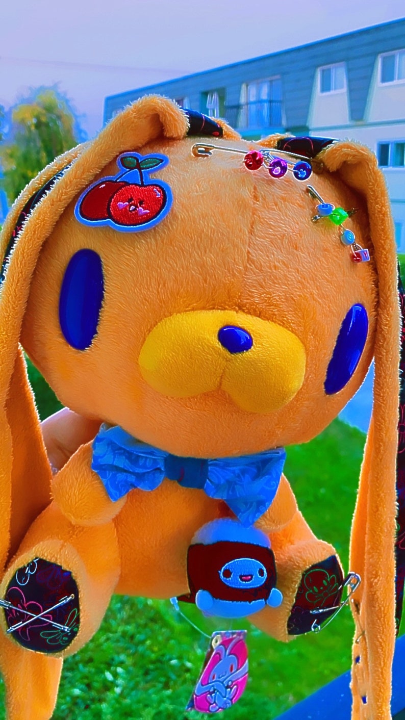 Premium orange chax gp bunny plush bag | Etsy