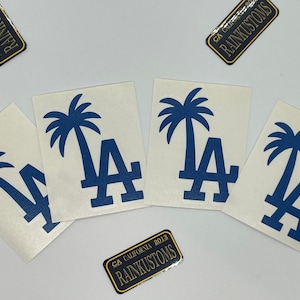 LA Dodgers vinyl decal car window, mirror, bumper, laptop, yeti, cornhole sticker, toolbox, truck,sports,baseball