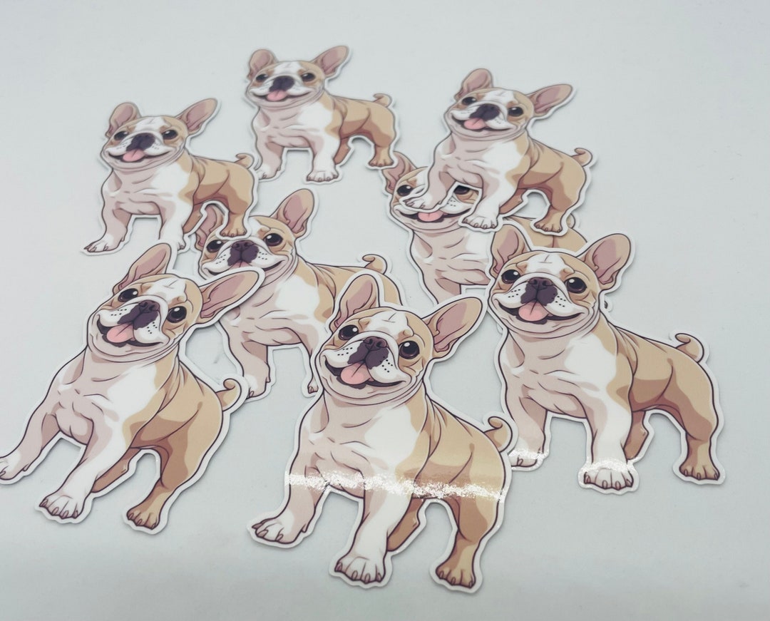 Dog Stickers French Bulldog Frenchie, Stickers, Decals, Labels, Vinyl ...