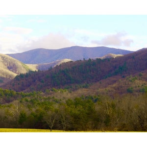 Printable Mountain Landscape Picture - Digital Download - Mountain in Gatlinburg, Tennessee