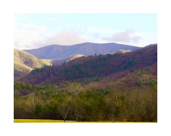 Printable Mountain Landscape Picture - Digital Download - Mountain in Gatlinburg, Tennessee