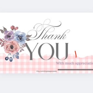 Baby Girl — Pink Gingham Labor & Delivery/OB/Postpartum/NICU Nurse Cards —Thank A Nurse! — Instant Printable