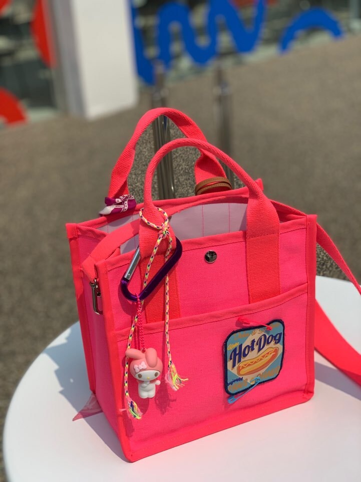 AVECBAG Canvas Neon Joy Bag Waterproof inside Practical Etsy