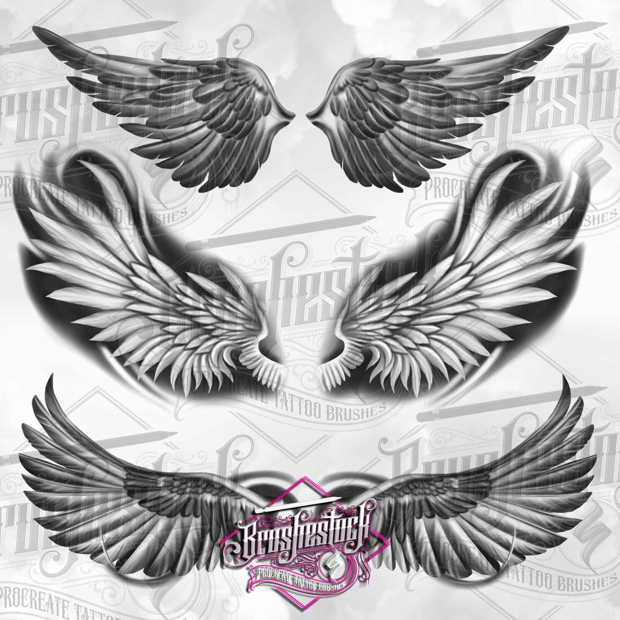 Wings Back Tattoo - Etsy Wings Back Tattoo - Etsy
