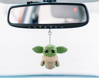 baby yoda rear view mirror
