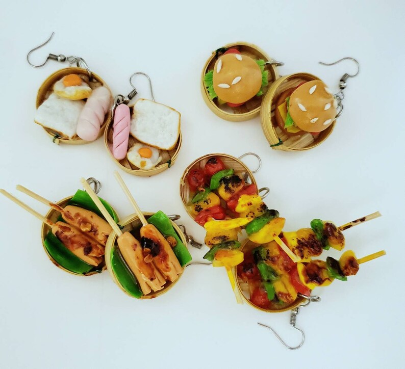 Mix fun food earring statement earring polymer clay earring Etsy