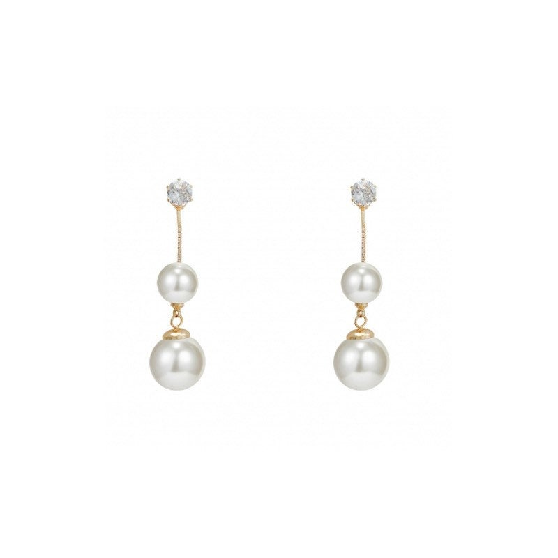 Elegant White Pearl Dangle Drop Earrings for Womenpearl - Etsy