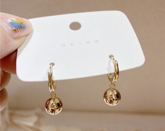 Genuine 18K Gold Plated Hollow Ball Crystal Tassel Dangly Clip On Bride Earrings Genuine 18K Gold Plated Hollow Ball Crystal Tassel Dangly Clip On Bride Earrings