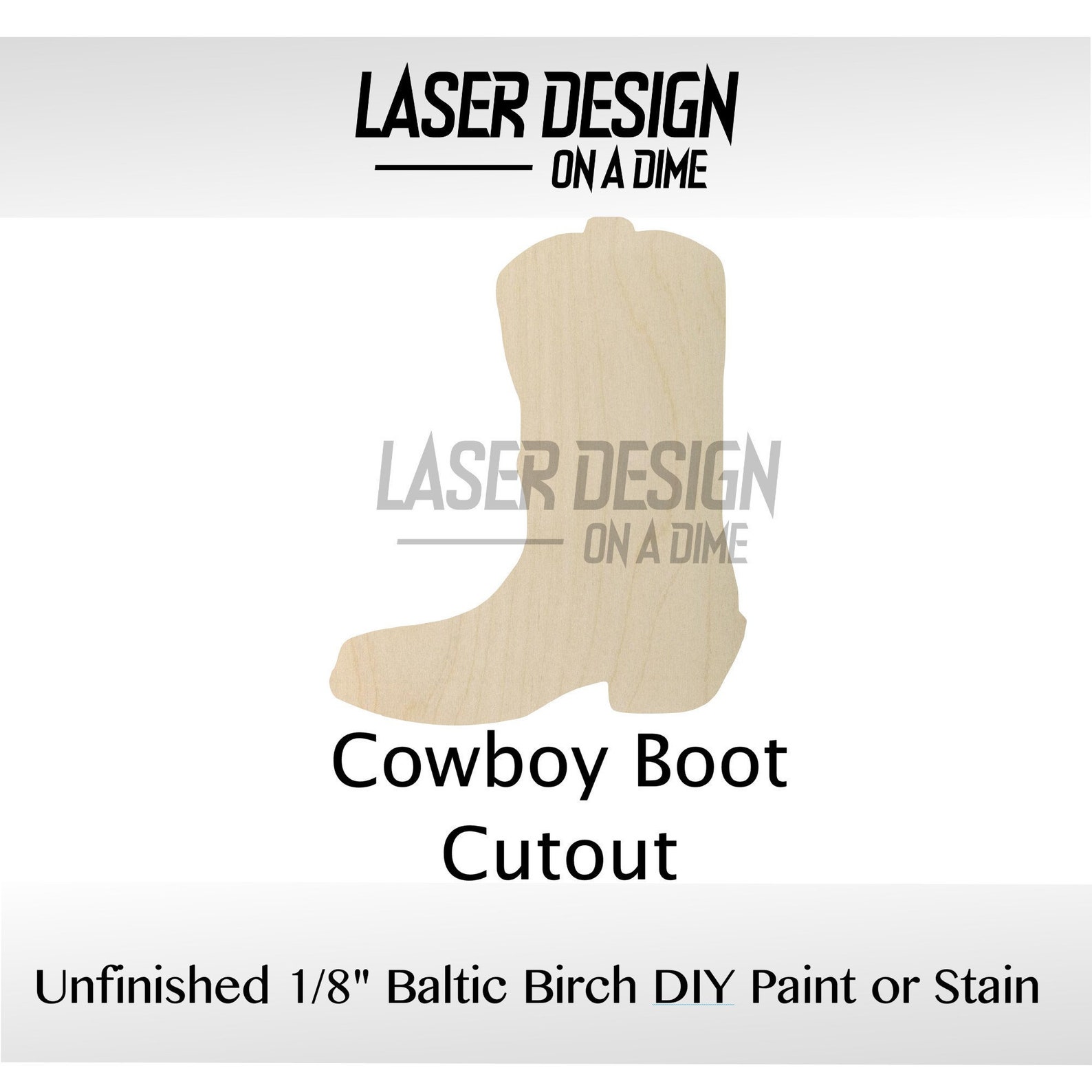 Cowboy Boot Wooden Cutout Boots Texas Wooden Blank DIY Etsy