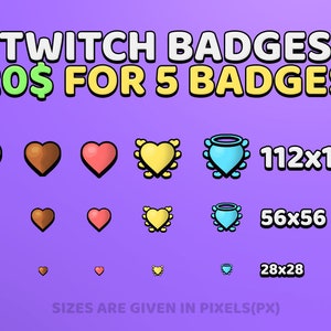 Custom Professional Streaming Sub Badges [Digital]