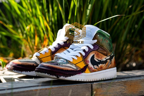 Custom Jordan Painted Custom Sneakers Custom Shoes JOKER 