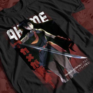 Akame Kill Anime T-shirt Unisex, Demon Anime Manga Shirt, Anime Shirt, Anime Lovers Shirt, Graphic Anime Tee, Manga Shirt, Japanese Shirt