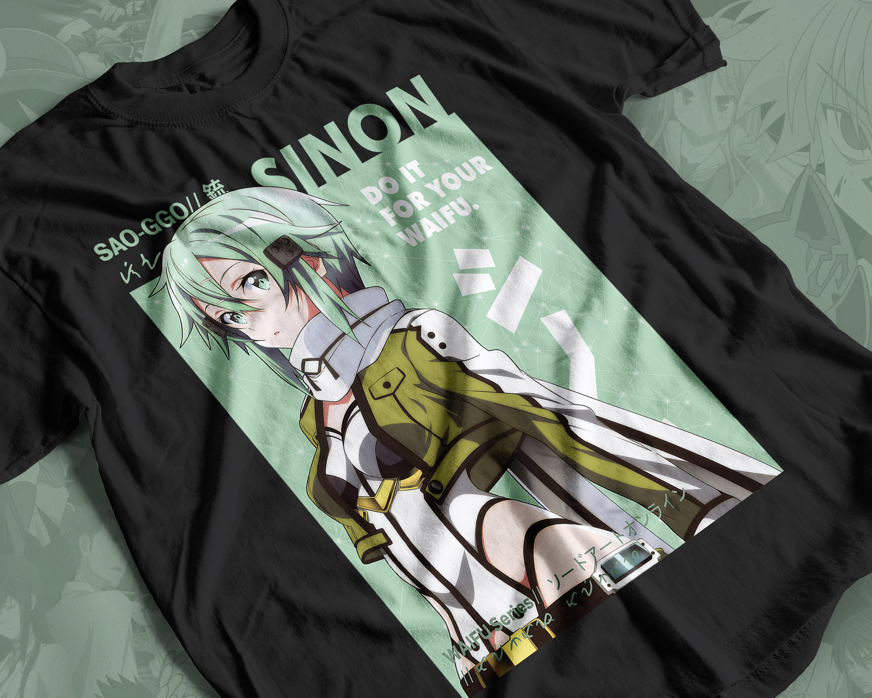 Sword Anime Art Online Shirt Men's Personalised Crew Neck Short Sleeve T  Shirt Fashion Graphic Tees Black Small
