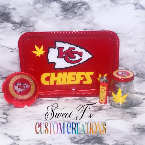 Ensemble de plateaux roulants KC chiefs