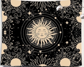 Beautiful warmth of the sun Wall Tapestry, psychedelic view Wall Hanging for Living Room,Bedroom,Dorm