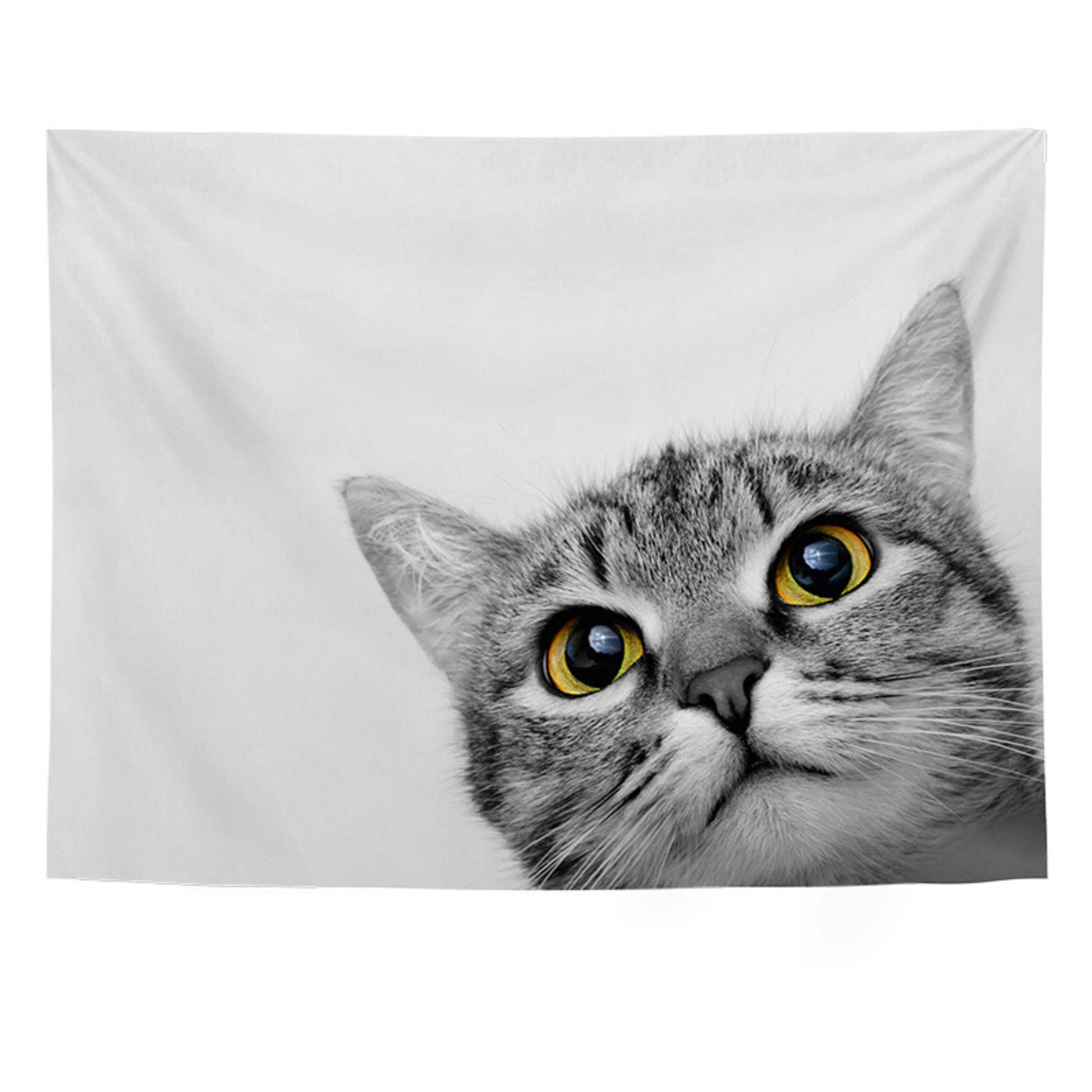Cute Cat Wall Decor Tapestry Designed & Sold By Ynon Kreiz