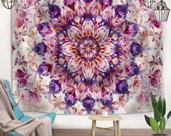 Beautiful purple wall Tapestry for bed room, Colorful Boho Wall Hanging Art, best gift for Anniversary