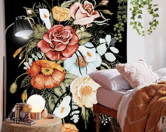 Beautiful Rose flower Wall Tapestry for Living Room,Bedroom,Dorm