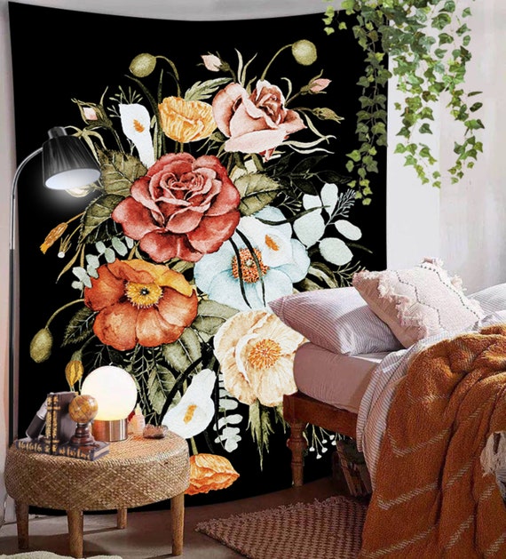 Flower outlet wall tapestry