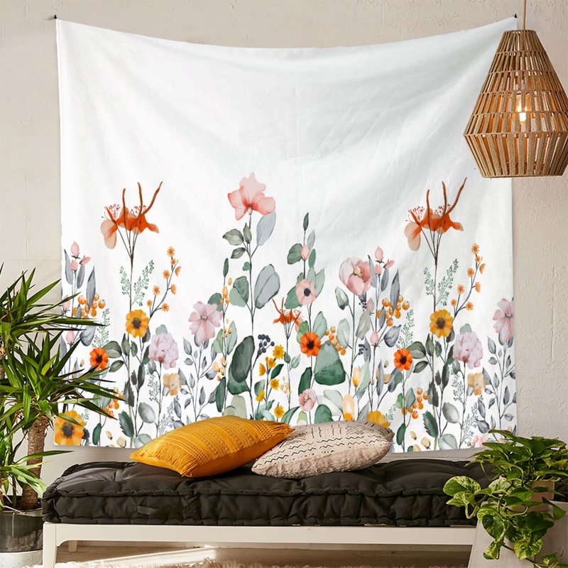 Arazzo Da Parete Con Lago E Cascata Nella Foresta - 260x240 Cm, In Microfibra, Per Soggiorno, Camera, Yoga, Decorazione Naturale, Lavabile