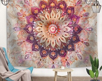 Colorful Boho wall Tapestry for bed room, Wall Hanging Art, best gift for parents