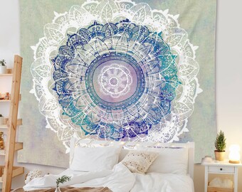 Beautiful Snowflake Boho Wall Hangings, Flower Wall Tapestry for Living Room,Bedroom,Dorm