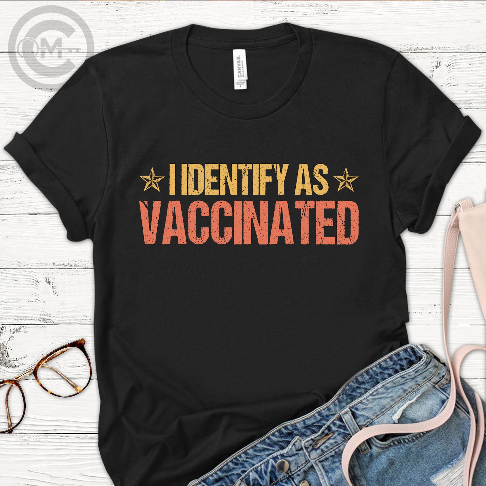 identify as vaccinated tshirt