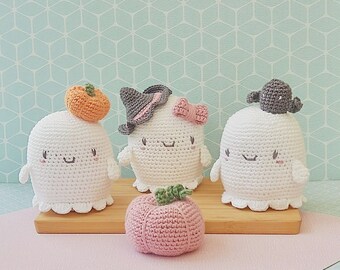 Crochet Halloween Ghost Pattern, Amigurumi Frankie (PDF Pattern)