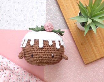 Christmas Pudding Crochet Pattern, Amigurumi Toy (PDF Pattern)