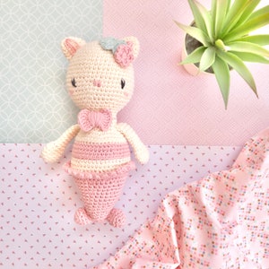 CROCHET PATTERN - Cat Mermaid