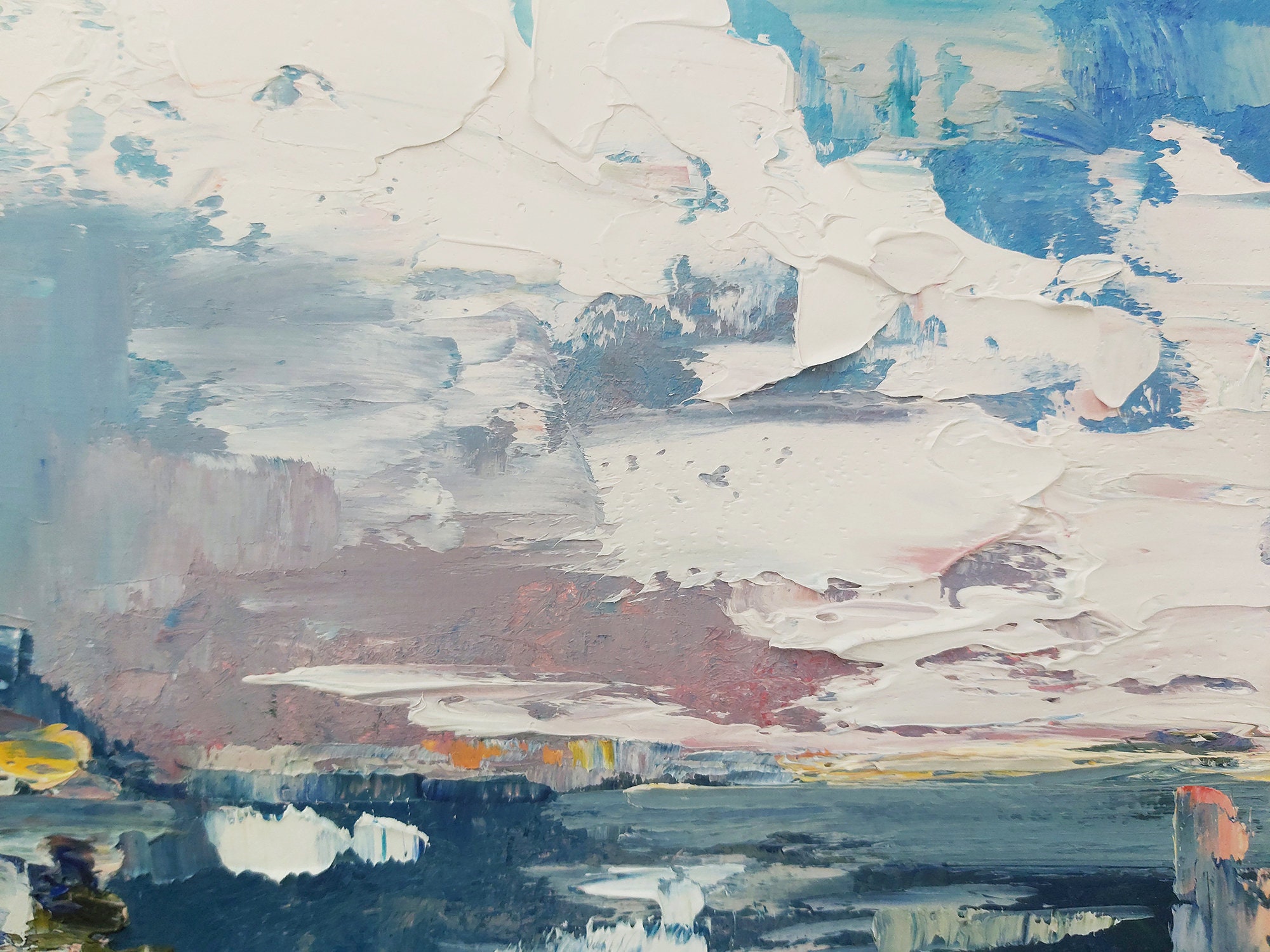 Seascape original painting Landscape oil painting on canvas | Etsy