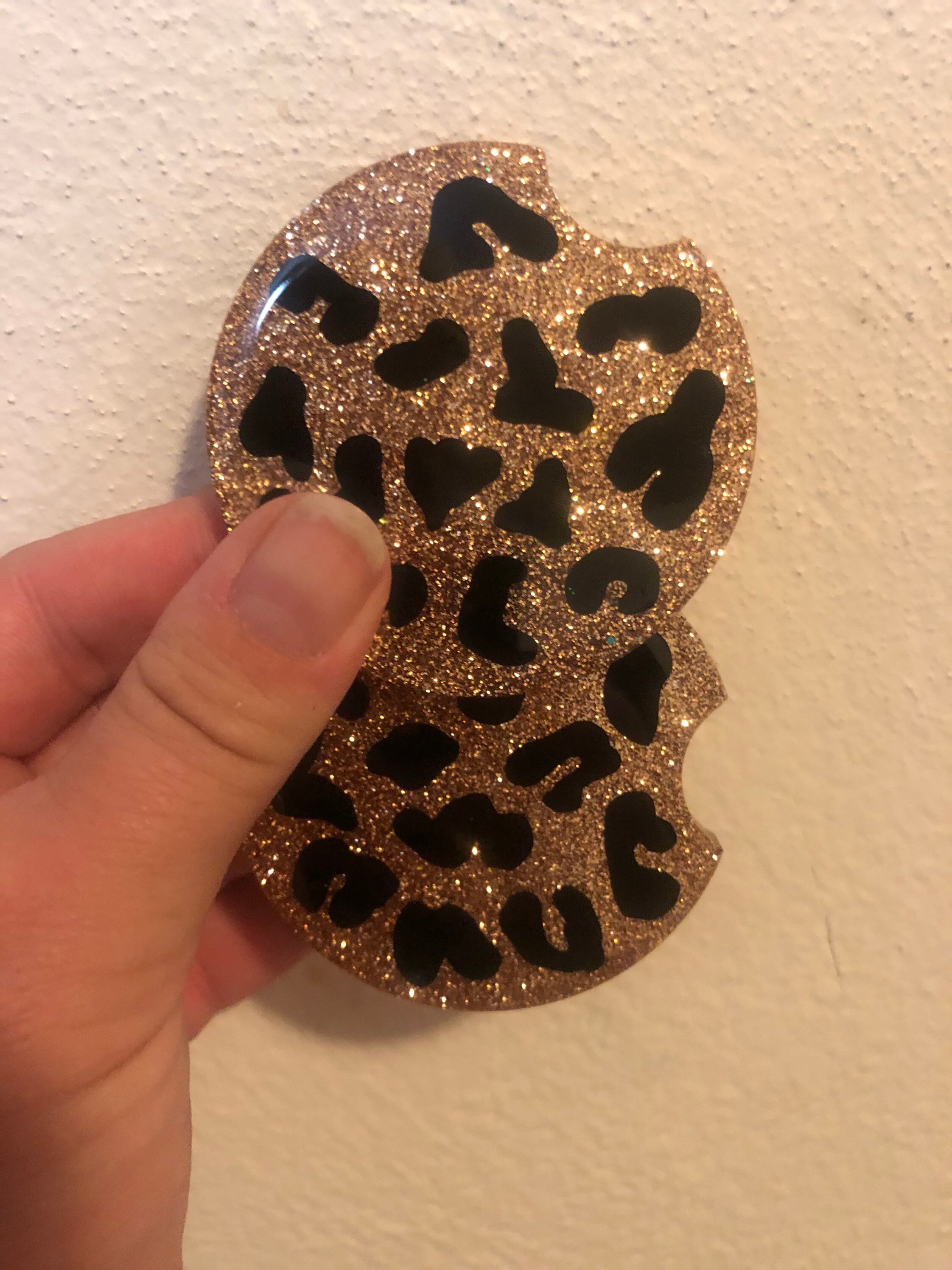Cheetah Print Car Coasters Leopard Print Car Coasters Etsy