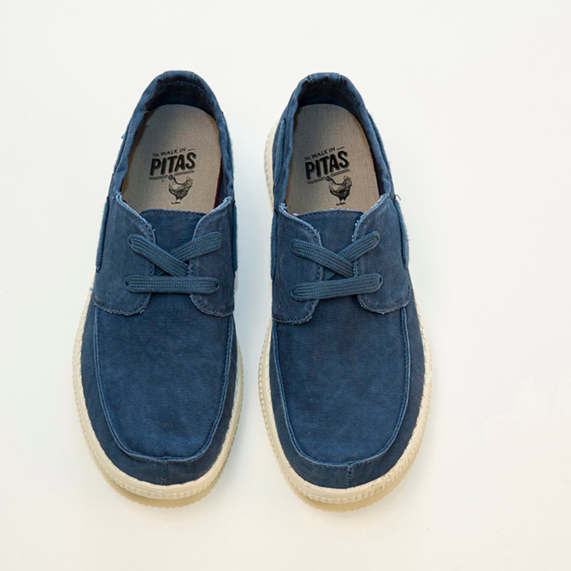 Royal Blue Canvas Lightweight Deck Shoes by Walk In Pitas Etsy