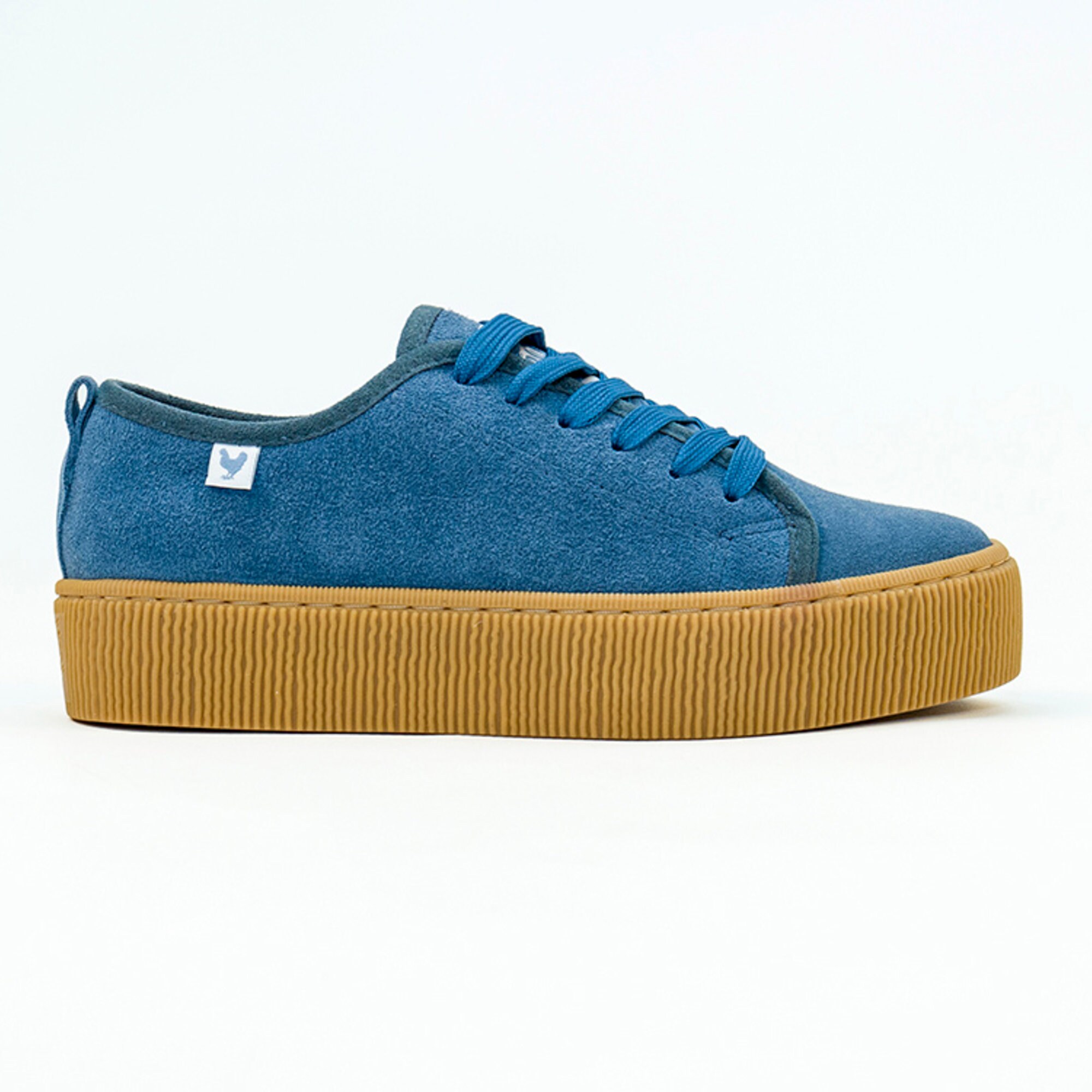 Blue Suede Skate Shoes by Walk In Pitas Etsy