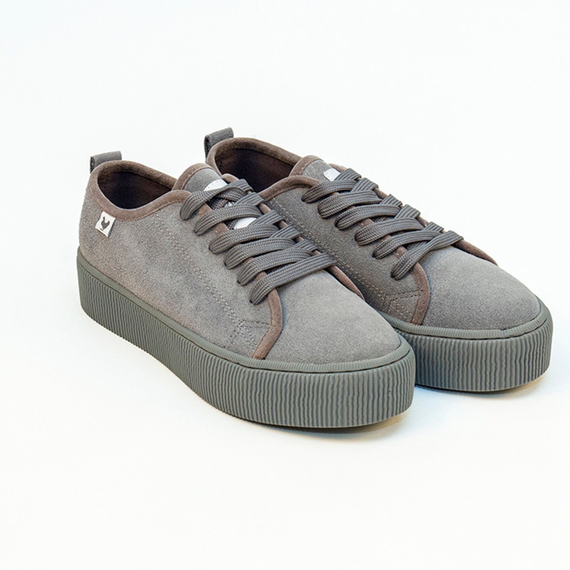 Walk In Pitas Chunky Grey Suede Skate Shoes For Women Etsy