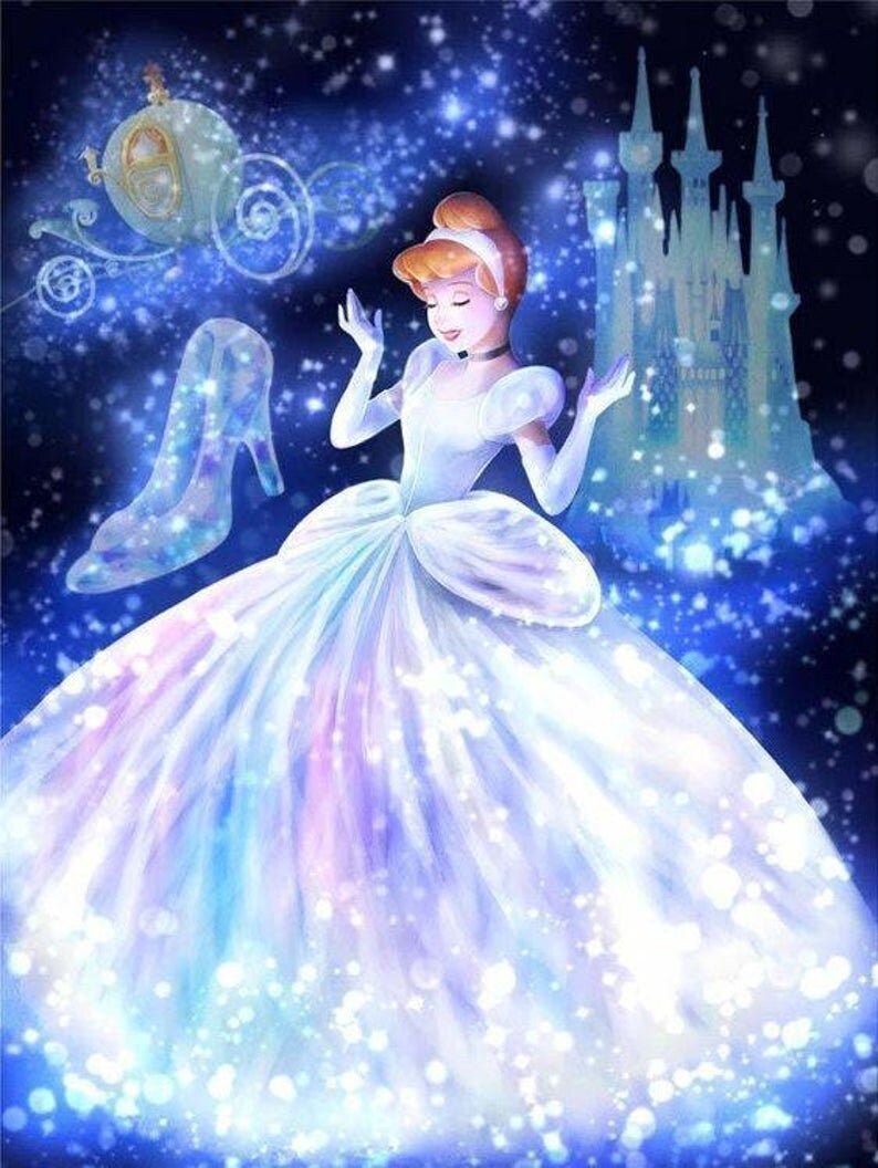 5D DIY diamant peinture Disney Princess dessin animé figure | Etsy