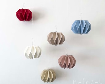 Plissee Mia Mini/ Design aus Papier/ Weihnachtskugel/ Origami/Dekoartikel/ Wanddeko/ Fensterdeko/ Christbaumkugel