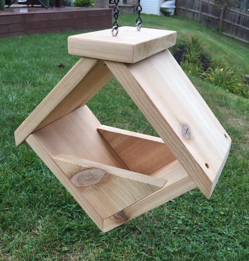 Cedar Bird FeederUniqueHandcrafted Etsy