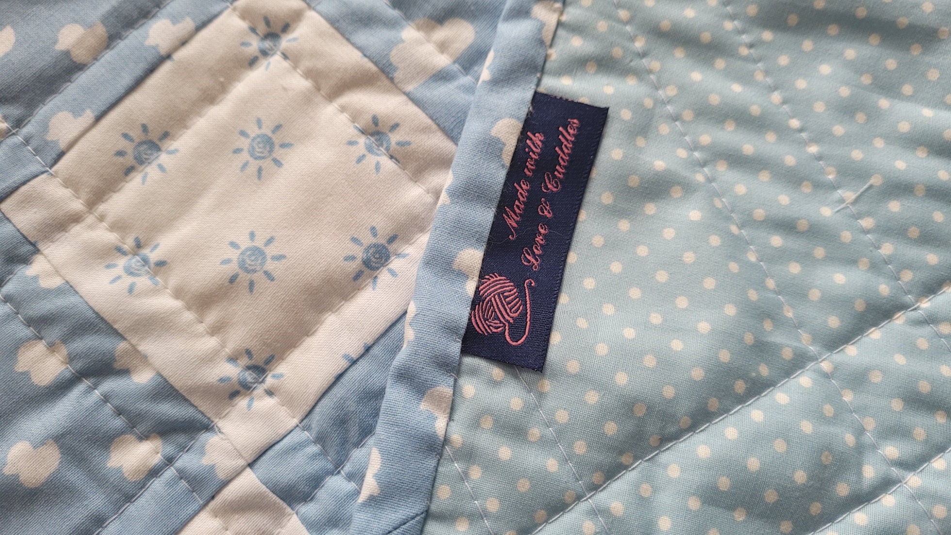 Handmade Hand Quilted Heirloom Baby Quilt Etsy UK